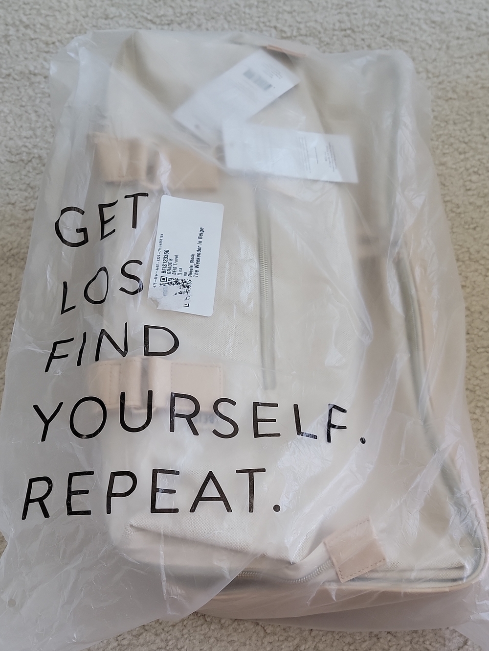 NWT Beis The Weekender | Beige | Carry-on Travel Bag - Picture 11 of 11
